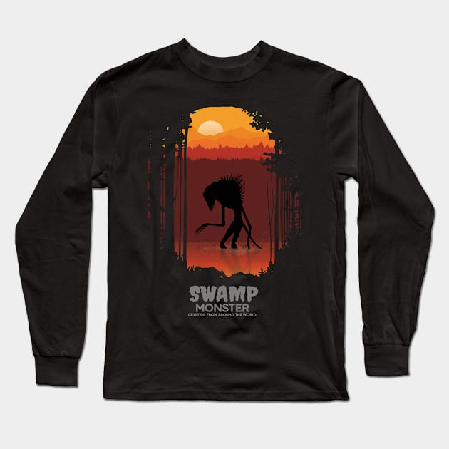 Swamp Monster Local Hunter Long Sleeve T-Shirt by KewaleeTee